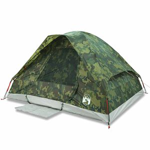 vidaXL Kuppelzelt 4 Personen Camouflage Wasserdicht