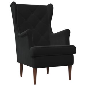vidaXL Sessel Schwarz Samt