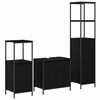 vidaXL Badezimmerm&ouml;bel-Set 3 stk. Schwarz Eichen-Optik