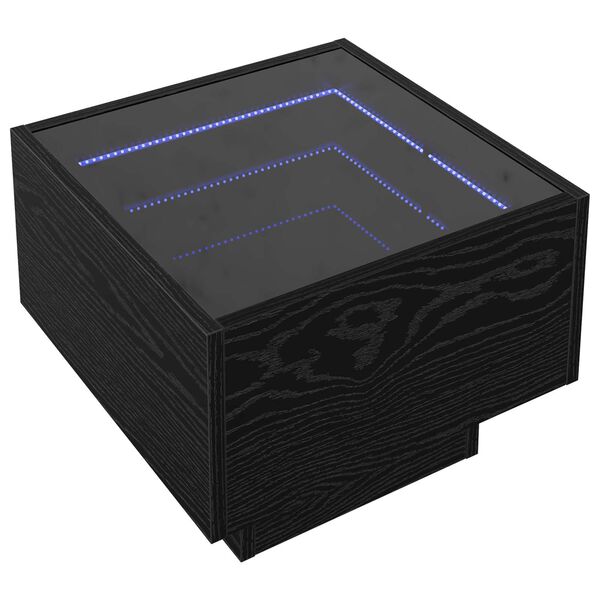 vidaXL Couchtisch Schwarz Eichen-Optik 40 x 40 x 30 cm Holzwerkstoff