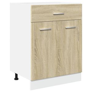 vidaXL Schubunterschrank Lyon Sonoma-Eiche 60x46x81,5 cm Holzwerkstoff