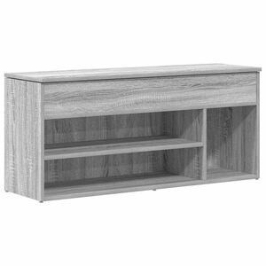 vidaXL Schuhbank Grau Sonoma 102x30,5x45 cm Holzwerkstoff