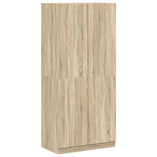 vidaXL Kleiderschrank Sonoma-Eiche 90x52x200 cm Holzwerkstoff