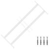 vidaXL Sicherheitsgitter f&uuml;r Fenster mit 2 Querstangen 3 pcs 43-74 cm