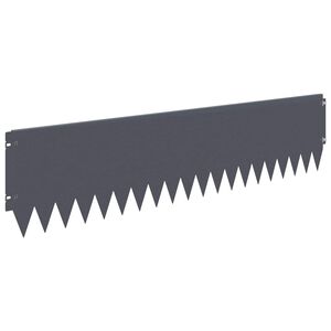 vidaXL Raseneinfassung 10 pcs 103 x 25 cm Stahl Anthrazit