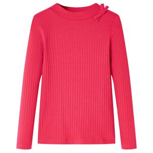 vidaXL Kinder-Langarmshirt Knallrosa 104