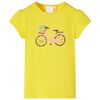 Kinder-T-Shirt Gelb 128