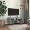 vidaXL TV-Schrank mit Massivholz-Beinen Grau Sonoma 103,5x35x50 cm