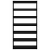 vidaXL B&uuml;cherregal Schwarze Eiche 100 x 30 x 198 cm Holzwerkstoff