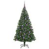 vidaXL K&uuml;nstlicher Weihnachtsbaum mit 300 LEDs mit St&auml;nder Gr&uuml;n 180 cm