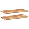 vidaXL Schweberegale 2 Stk. 60x40x2 cm Massivholz Akazie &Ouml;lbehandelt