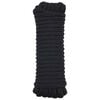 vidaXL Bootsseil 10 mm 15 m Schwarz Polyester