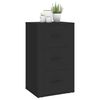 vidaXL Sideboard Schwarz 40x33x70 cm Holzwerkstoff