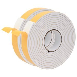 vidaXL Selbstklebendes Schaumstoffband 2 stk. Wei&szlig; 30mm x 5m CR-Schaum