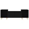 vidaXL TV-Schrank Schwarz 160x35x55 cm Holzwerkstoff