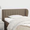 vidaXL Kopfteil mit Ohren Taupe 93x23x78/88 cm Stoff