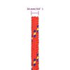 vidaXL Bootsseil Rot 16 mm 25 m Polypropylen