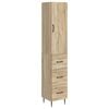 vidaXL Schrankset 2 pcs Sonoma-Eiche 33 x 34,5 x 90 cm Holzwerkstoff