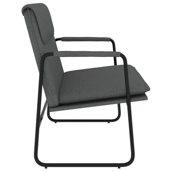 vidaXL Sitzbank Dunkelgrau 100x64x80 cm Stoff