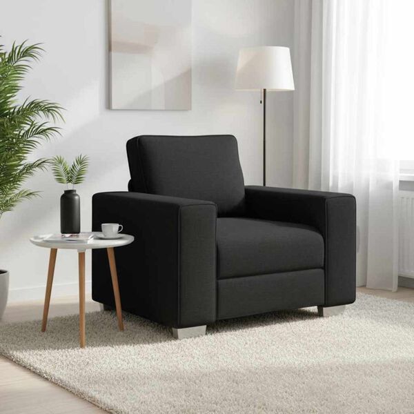 vidaXL Sofa Schwarz 100 x 80 x 82 cm Stoff