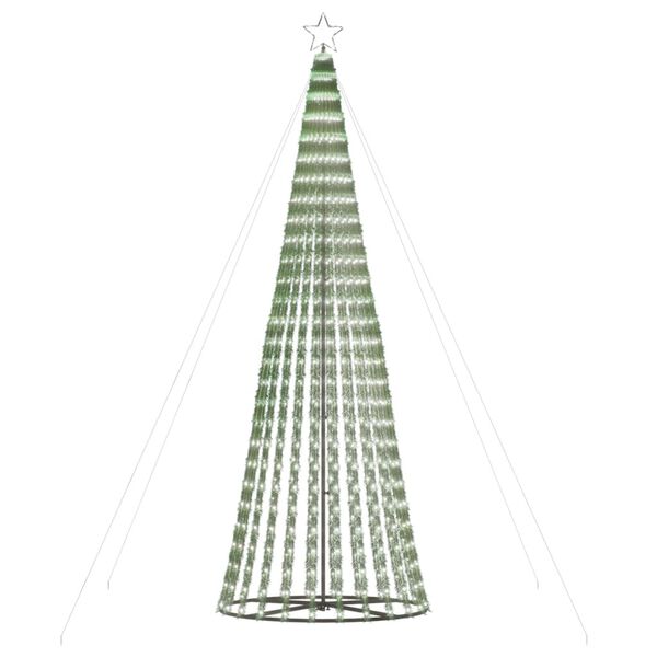 vidaXL LED Weihnachtsbaum 688 LEDs Kaltwei&szlig; 300 cm