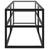 vidaXL TV-Schrank Schwarz mit Hartglas 120x40x40 cm
