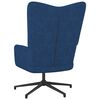 vidaXL Relaxsessel mit Hocker Blau Stoff