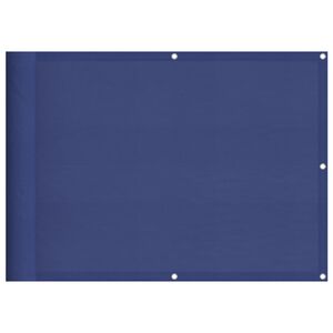 vidaXL Balkon-Sichtschutz Blau 75x700 cm 100 % Polyester-Oxford
