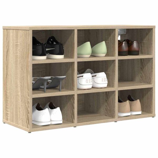 vidaXL Schuhschrank Sonoma-Eiche 77,5 x 30 x 51 cm Holzwerkstoff