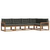 vidaXL Outdoor-Sofagarnitur 5 stk. Natur und Anthrazit
