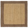 vidaXL Bereichsteppich Grau 120 x 120 cm Jute