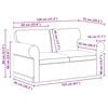 vidaXL Sofa 2 pcs Hellgrau