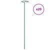 vidaXL Pflanzenst&uuml;tzen 20 Stk. Dunkelgr&uuml;n 40 cm Stahl