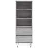 vidaXL Highboard Grau Sonoma 40x36x110 cm Holzwerkstoff