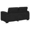 vidaXL 2-Sitzer-Sofa Schwarz 160x81x84 cm Stoff