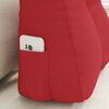 vidaXL R&uuml;cken Kissen Rot 45 x 24 x 50 cm Stoff