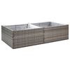 vidaXL Pflanzk&uuml;bel Grau 157x80x40 cm Poly Rattan