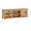vidaXL TV-Schrank 120x30x40 cm Massivholz Mango