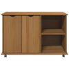 vidaXL Rollschrank Honigbraun 100 x 39 x 65,5 cm Massivholz Kiefer