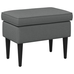 vidaXL Hocker Dunkelgrau 55 x 35 x 41 cm Stoff