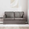 vidaXL Sofa Taupe Gesamtabmessungen: 144 x 80 x 85 cm (B x T x H) Samt