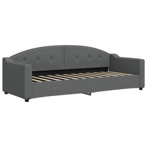 vidaXL Tagesbett Dunkelgrau 80x200 cm Stoff