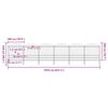 vidaXL Gartenzaun mit Speerspitze Stahl 1070 x 200 cm Schwarz