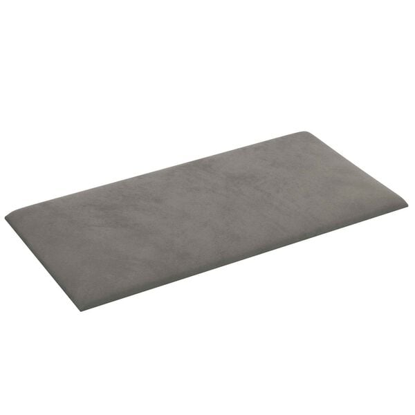 vidaXL Wandkopfteilen 12 pcs Hellgrau 30 x 15 cm Samt