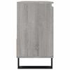 vidaXL Badschrank Grau Sonoma 65x33x60 cm Holzwerkstoff