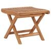 vidaXL Klappbarer Fu&szlig;hocker 46,5&times;49&times;41,5 cm Massivholz Teak
