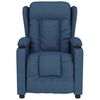 vidaXL Relaxsessel Blau Stoff