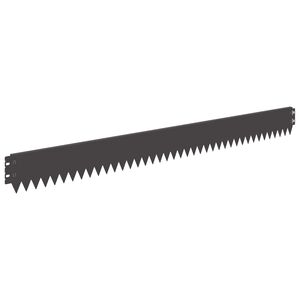 vidaXL Raseneinfassung 10 pcs 103 x 10 cm Stahl Schwarz