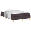 vidaXL Boxspringbett mit Matratze Dunkelbraun 120 x 200 cm Stoff