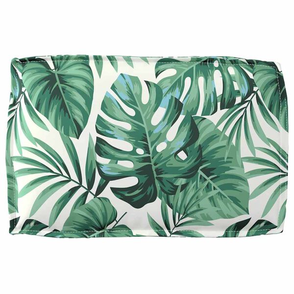 vidaXL Palettenkissen für Rückenlehne Blattmuster 60 x 40 x 12 cm